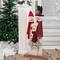 Glitzhome® 35" Wooden Snowman Family Porch Sign